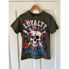 Reason Clothing Loyalty Is Royalty Skull Tee Shirt Olive Small Streetwear 🔥