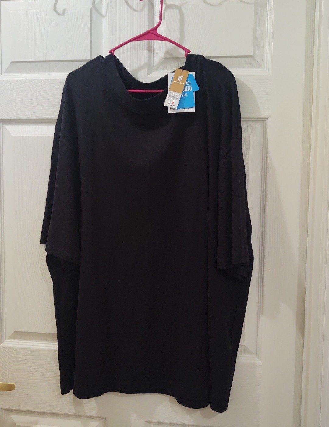 RocaWear Men’s Drop Shoulder Oversized Tee 2XL Black NWT Short Sleeve T Shirt