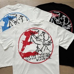 Mixed Emotion Cartoon Trendy Loose-Tee Shirt