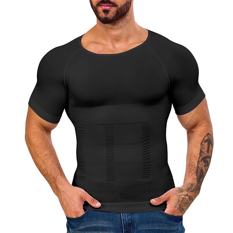 Gynecomastia Men's Slimming Shaper Shirt Abs Abdomen Slim Compression Shapewear gallery