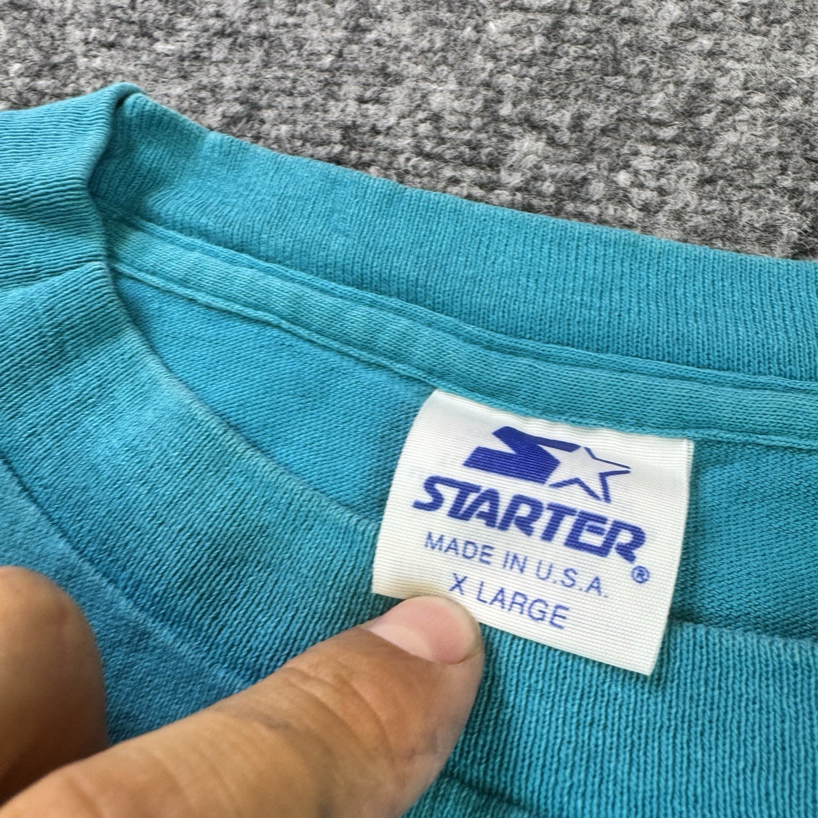 Starter NHL San Jose Sharks Vintage 94 playoff Blue Men's XL gallery