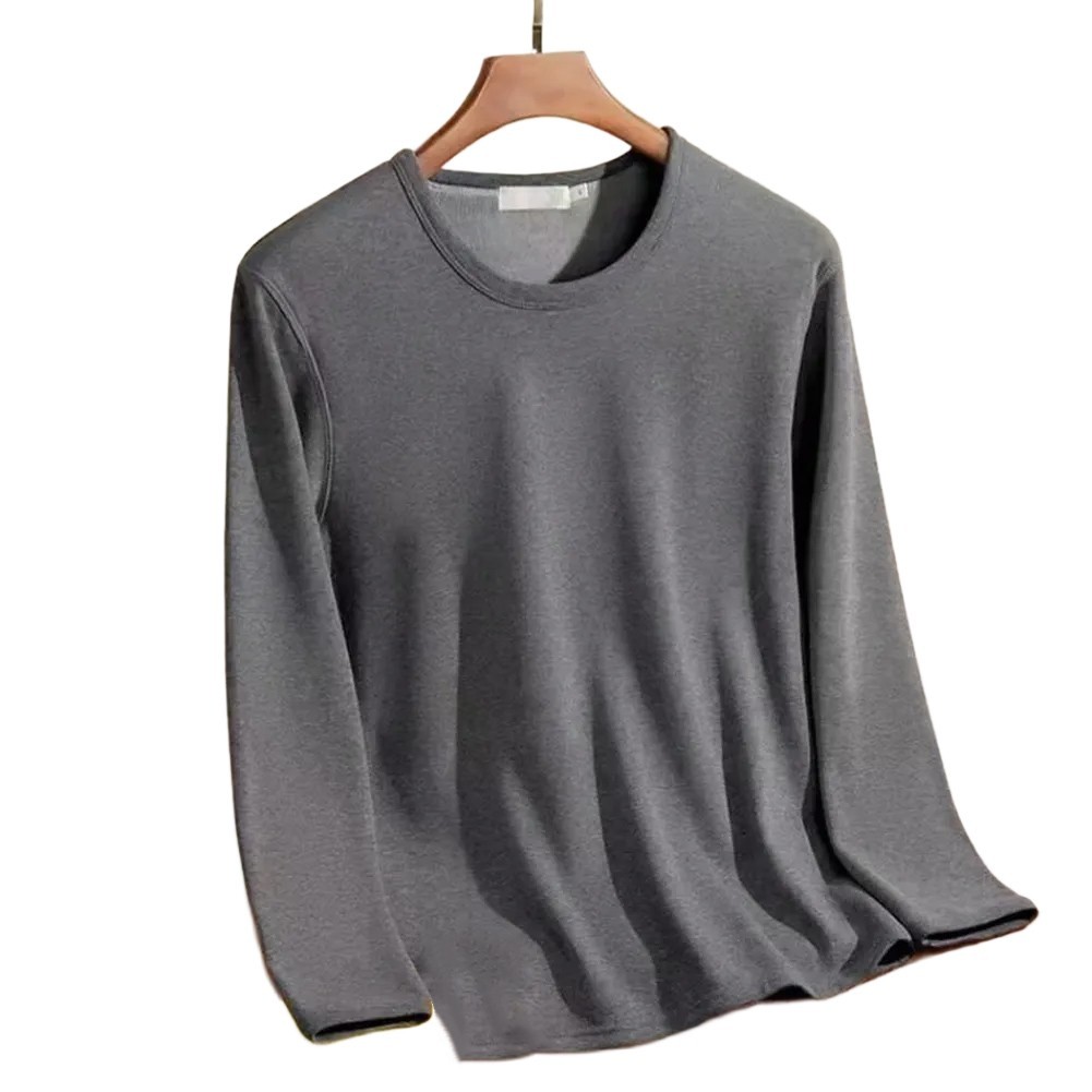 For Fall Wear Men Thermal T-shirt Casual Tops Casual Outing 5% Spandex gallery