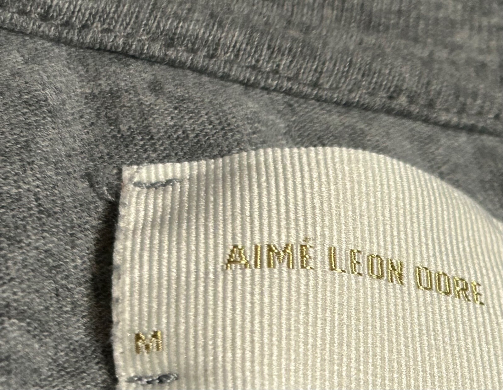 AIME LEON DORE t-shirt Men's heather grey MEDIUM long sleeve ald gallery