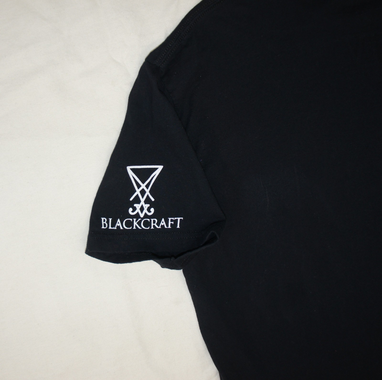 Blackcraft Cult Witch Inverted Cross T-Shirt Black XL Luciferian Seal Sleeve gallery