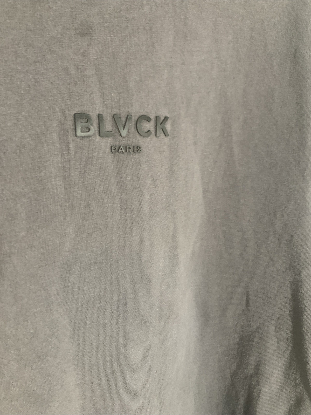 BLVCK Paris Charcoal Grey "Shades of BLVCK" Collection Luxury Streetwear Tee XL gallery