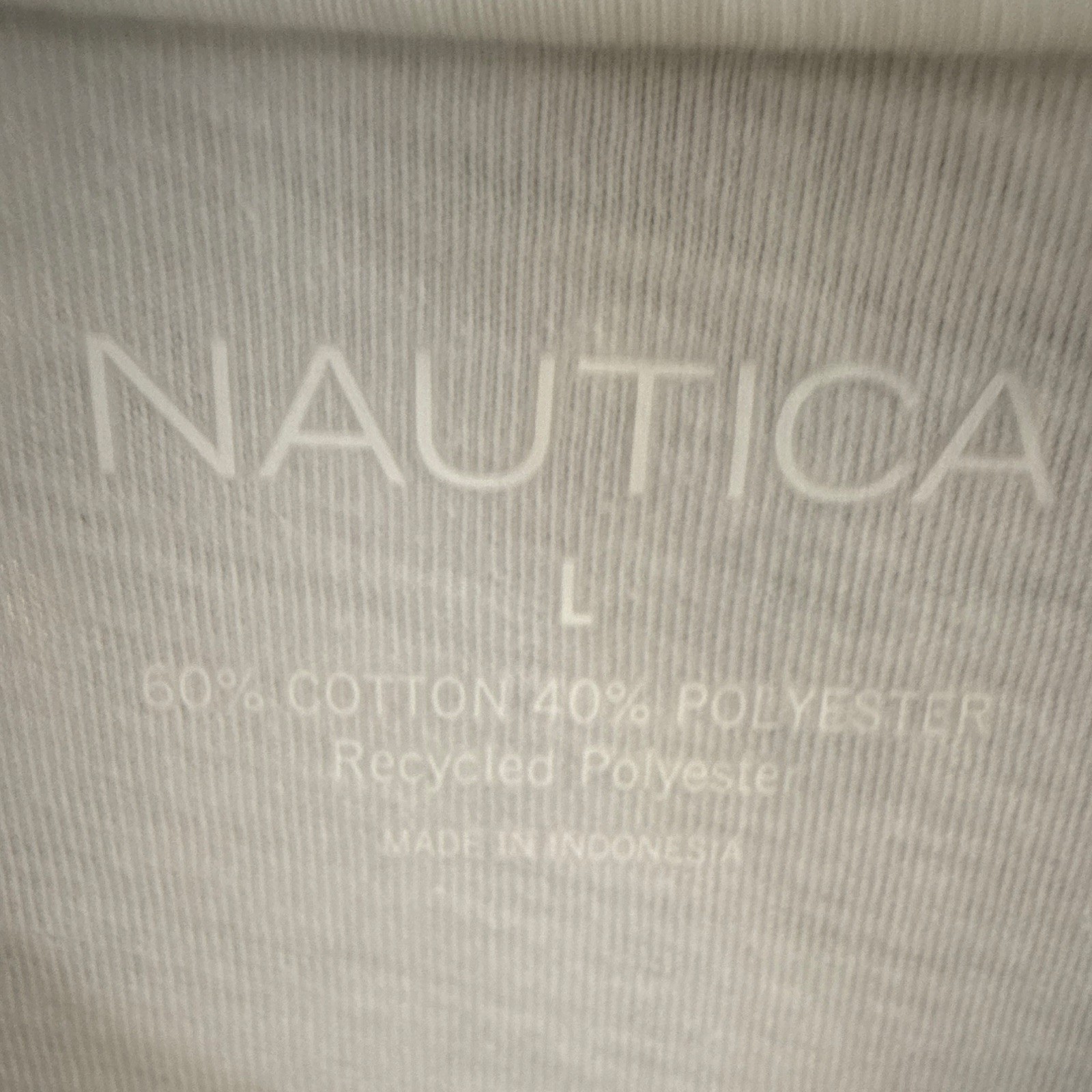 Nautica Women’s White Logo Crew Neck Short Sleeve Regular Fit T-Shirt Size L gallery