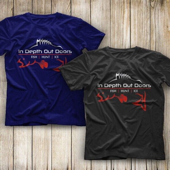 Fish Fighter In Depth Outdoors Tee Fish Hunters Fishing Men T-Shirt Logo Graphic
