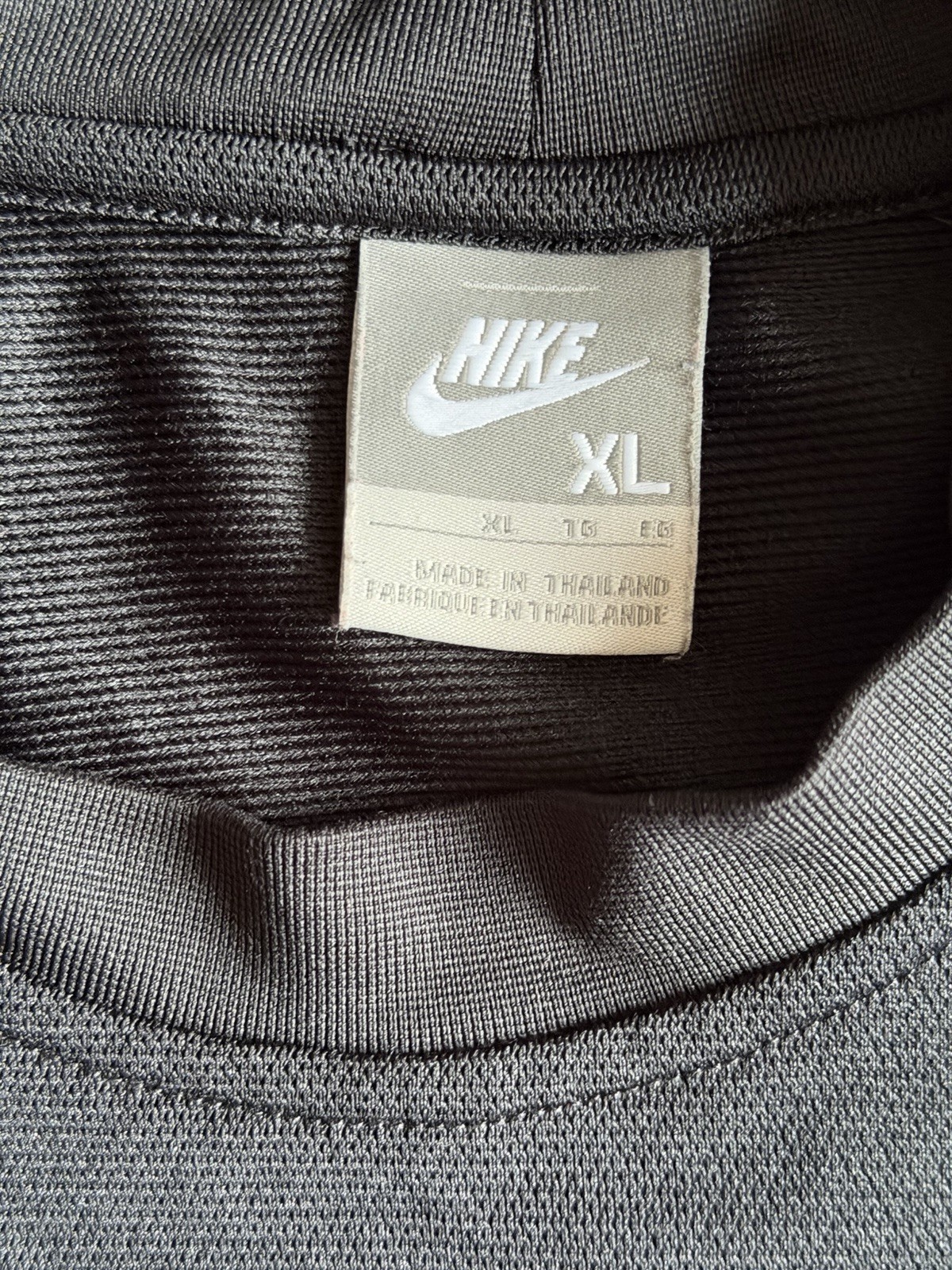 VTG Nike Air Shirt XL 247941-010 Mesh Gray Tag Black Blue Stripe 2000s Y2K RARE gallery