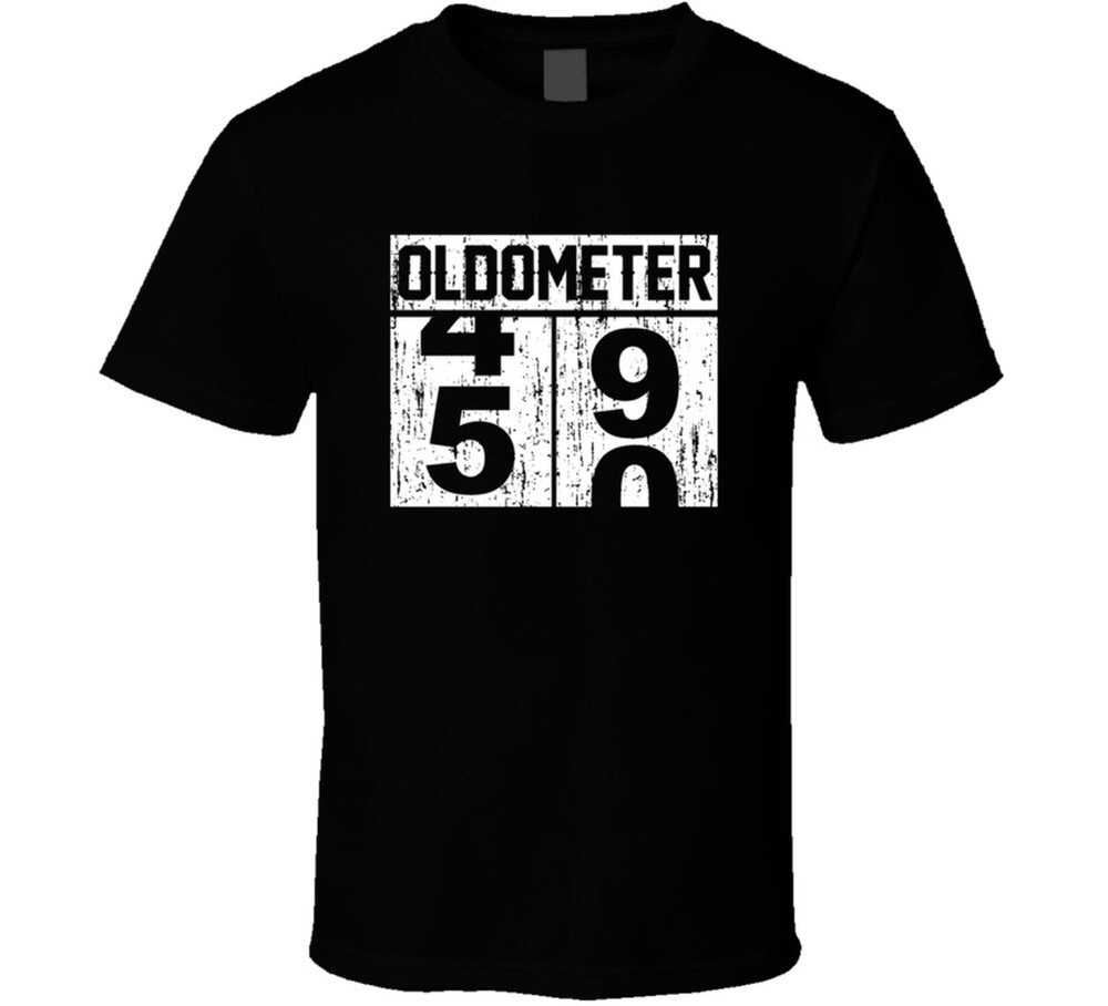 Oldometer 49 50 Birthday Age Getting Old Funny Cool T Shirt