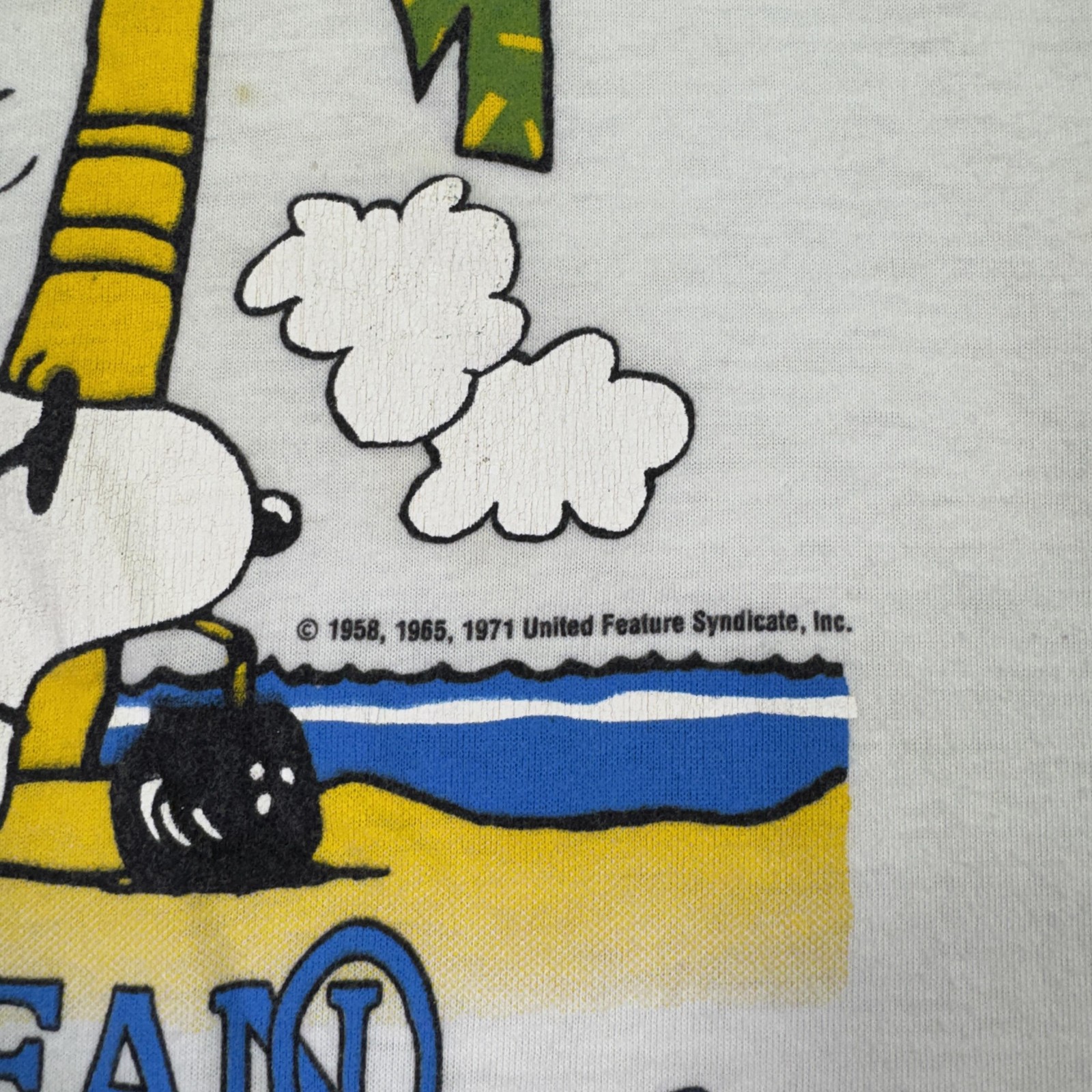 Vintage Artex Snoopy Caribbean Joe Shirt Mens One Size White Graphic Tee gallery