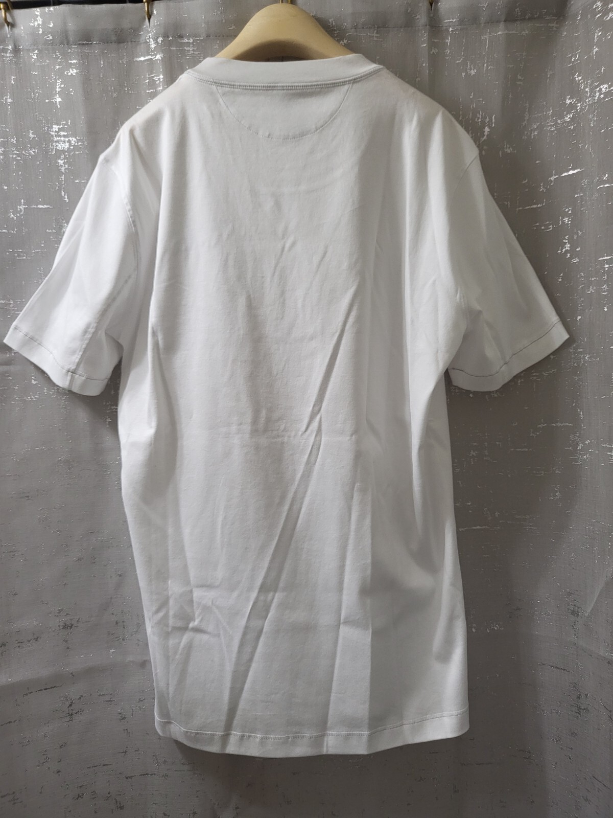 530$ Brunello Cucinelli Mens White Cotton Jersey T-Shirt with Logo Sz:US S/48EU gallery