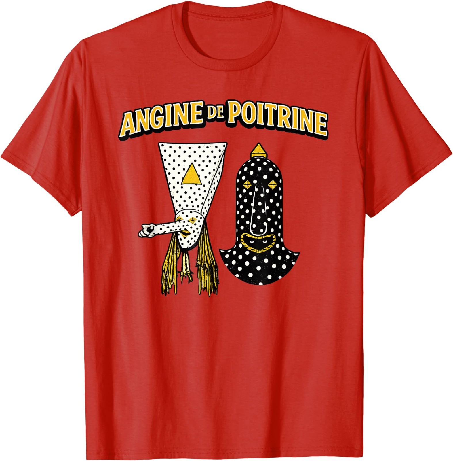 Angine De Poitrine Band Tee Vintage Music Fans Masked T-Shirt gallery