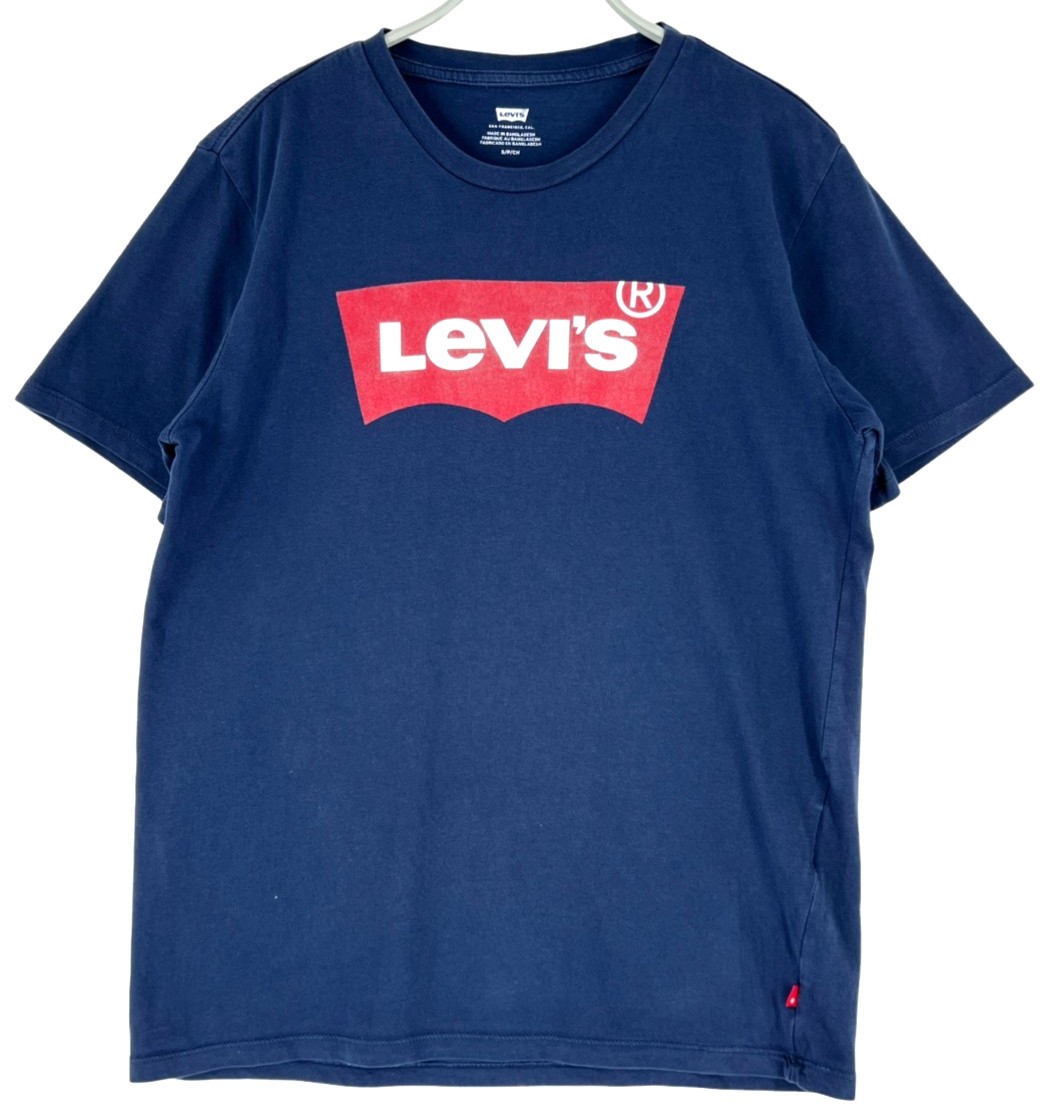 Levi’s Herren Regular T-Shirt Rundhals Kurzarm Blau Größe S