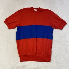 VTG Nutmeg Mills Men’s Size Large Colorblock Blue / Red USA Made