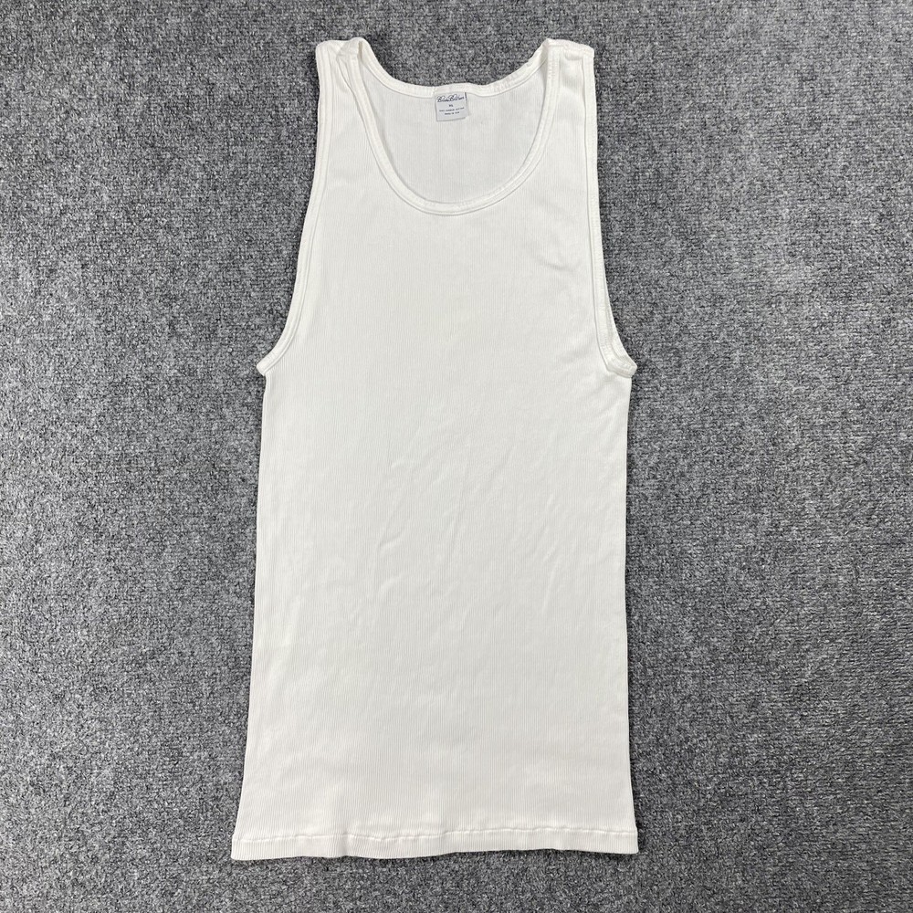 VINTAGE Brooks Brothers Tank Top Undershirt Men Size XL 100% Combed Cotton USA