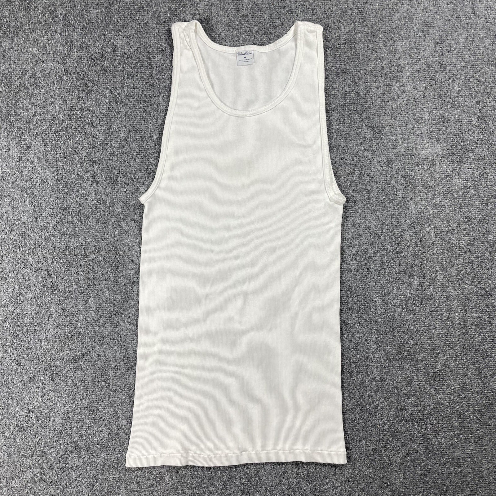 VINTAGE Brooks Brothers Tank Top Undershirt Men Size XL 100% Combed Cotton USA