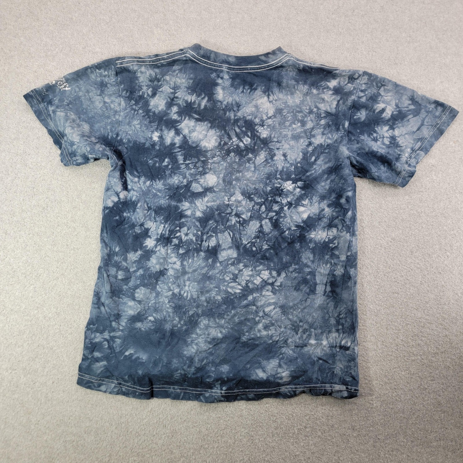 Rainforest Cafe Shirt Mens Small Blue Tie Dye White Tiger Graphic Galveston gallery