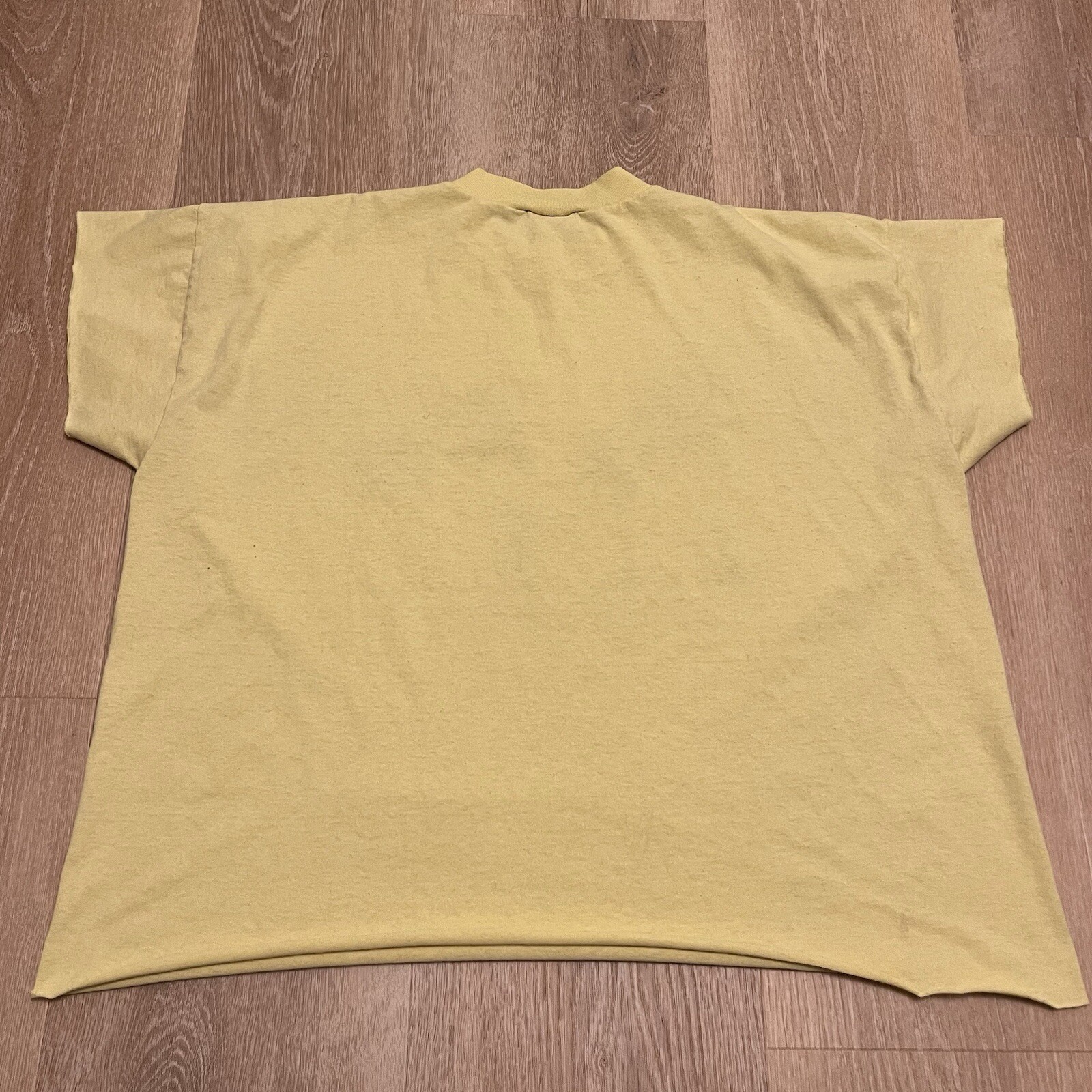 Vintage 80s OSFA Palm Springs California Yellow T-Shirt Sunbelt Sportswear Cut gallery