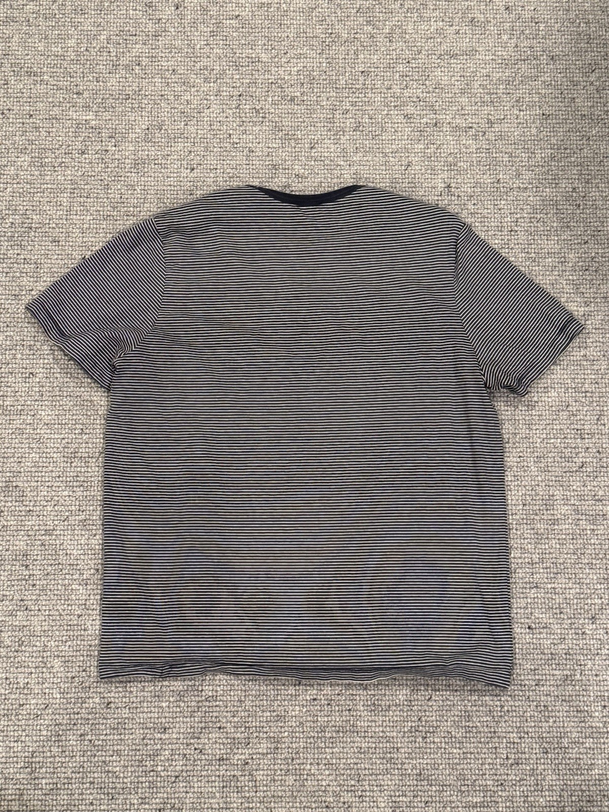 Express Men's T-Shirt Shirt Tee Blue White Sripe Medium gallery
