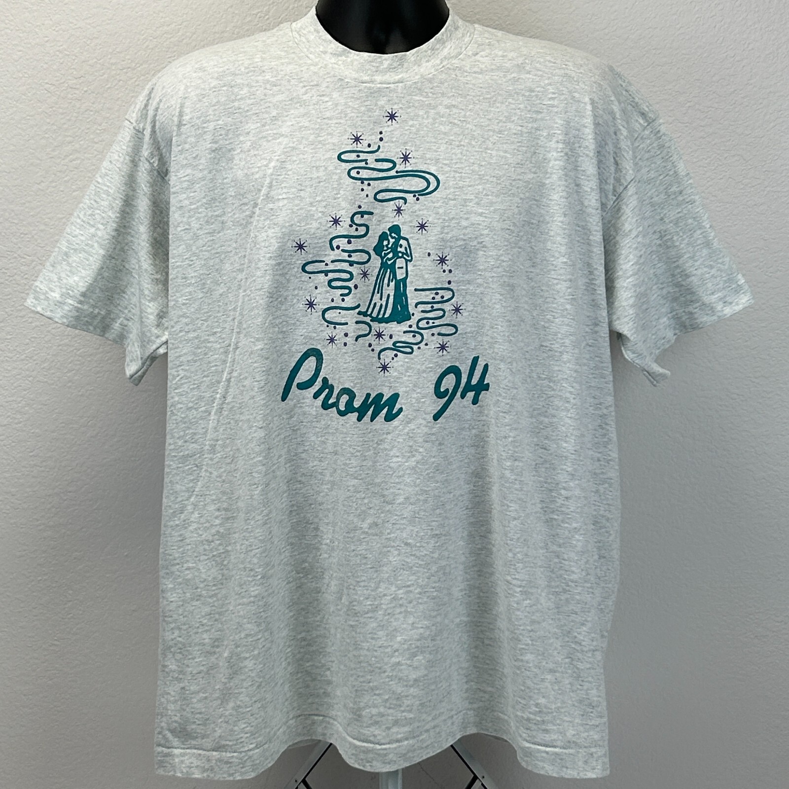 Vintage 90s 1994 Prom Formal Dance T Shirt Mens XXL 2XL Gray High School USA gallery
