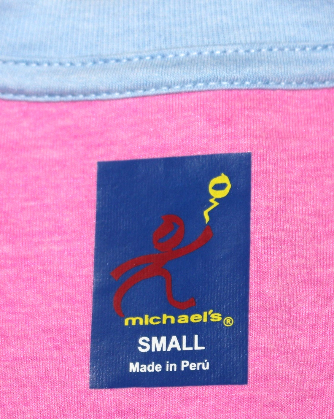 $55 New MICHAEL'S V-Neck SS Shirt Men's SMALL S Light Blue Cotton Poly Blend NWD gallery
