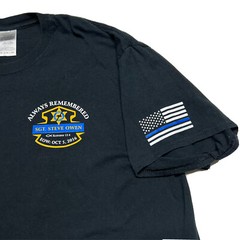 EOW ALWAYS REMEMBERED SGT “BULLFROG” STEVE OWEN Men’s Black T Shirt End of Watch