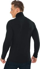 Men Solid High Collar Compression Shirts Turtleneck Long Sleeve Pullover Basics