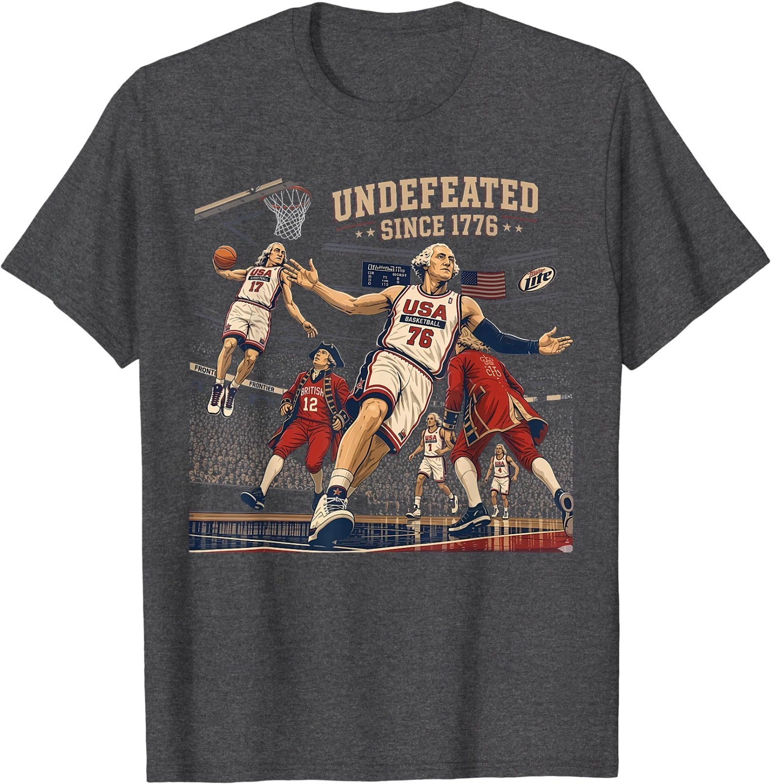 Undefeated Since 1776 America 4th of July Independence Day T-Shirt gallery
