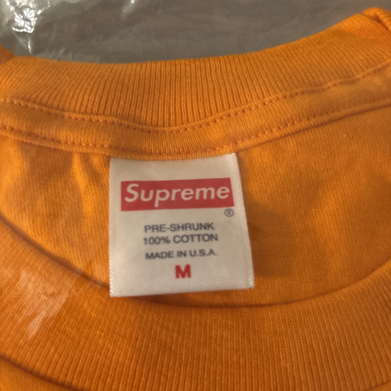 New Supreme Ear Tee SS21 (Phonic Tee) Streetwear Mens Sz M Medium Orange gallery