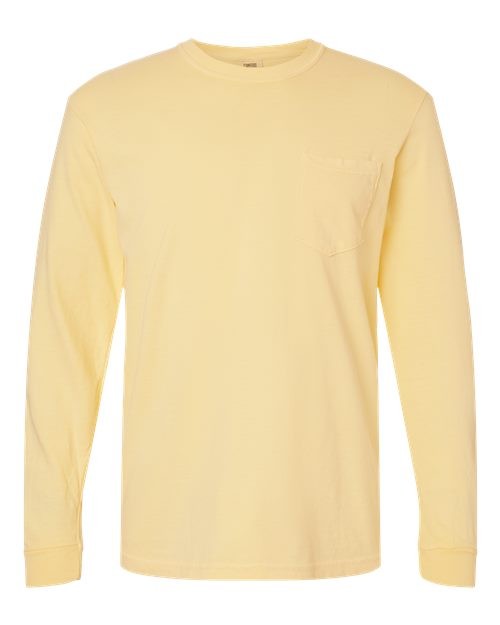 Comfort Colors 4410 Unisex Garment-Dyed Heavyweight Long Sleeve Pocket T-Shirt gallery