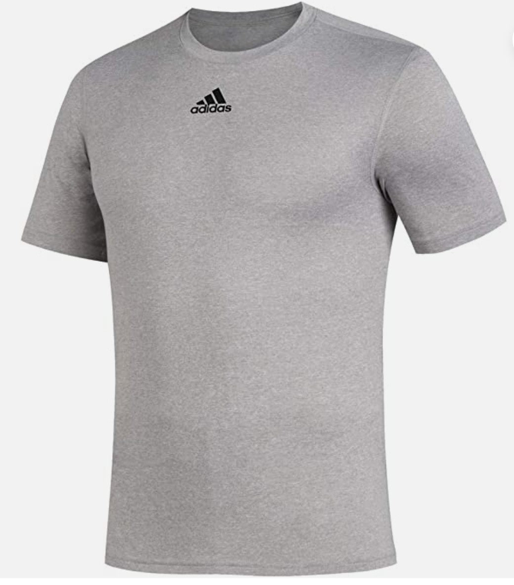 BRAND NEW Adidas Men's Creator SS Athletic T-Shirt #EK0074 in Grey/Black Size LG gallery