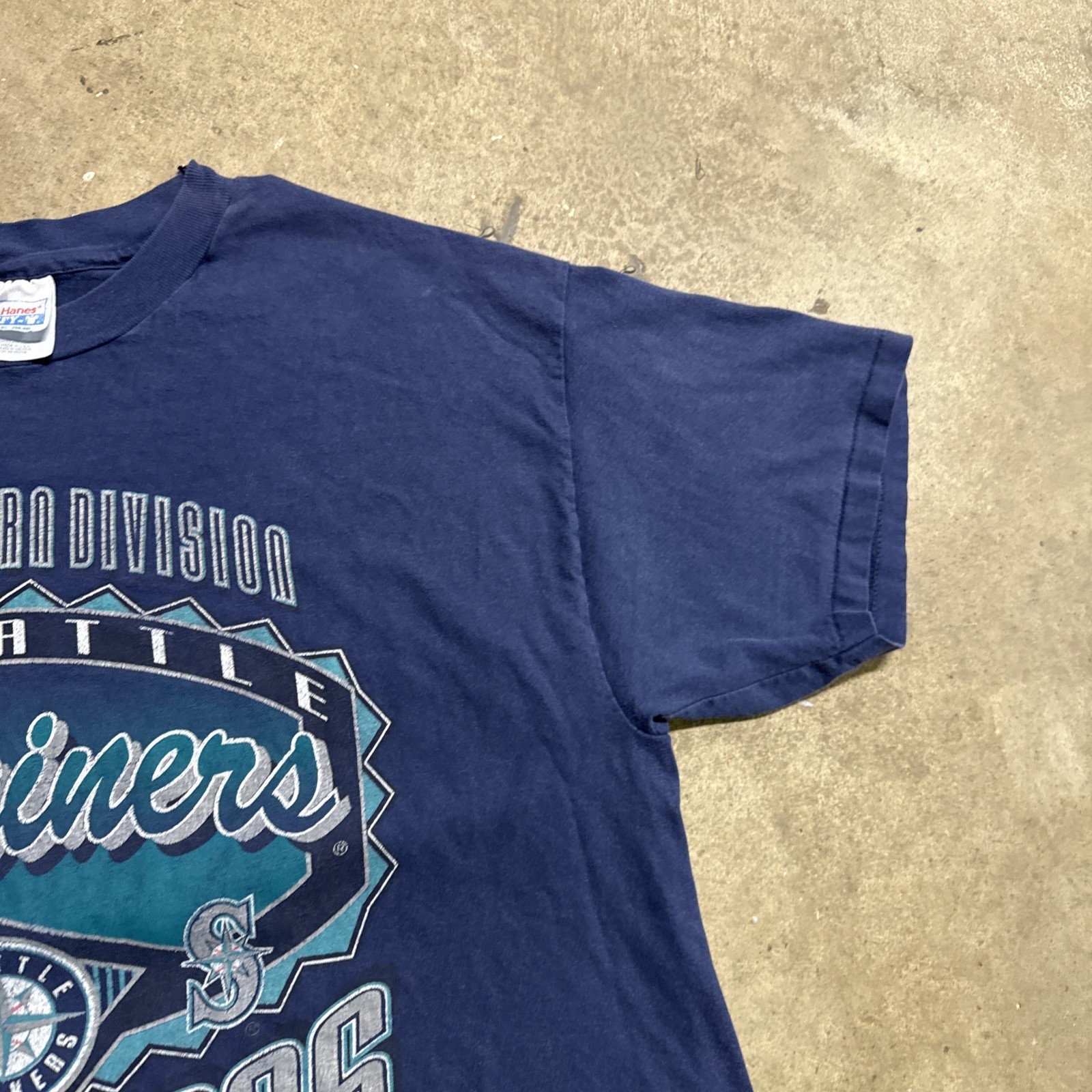 Vintage Seattle Mariners Shirt Mens XL Navy 90s Faded Baseball MLB 1995 USA gallery