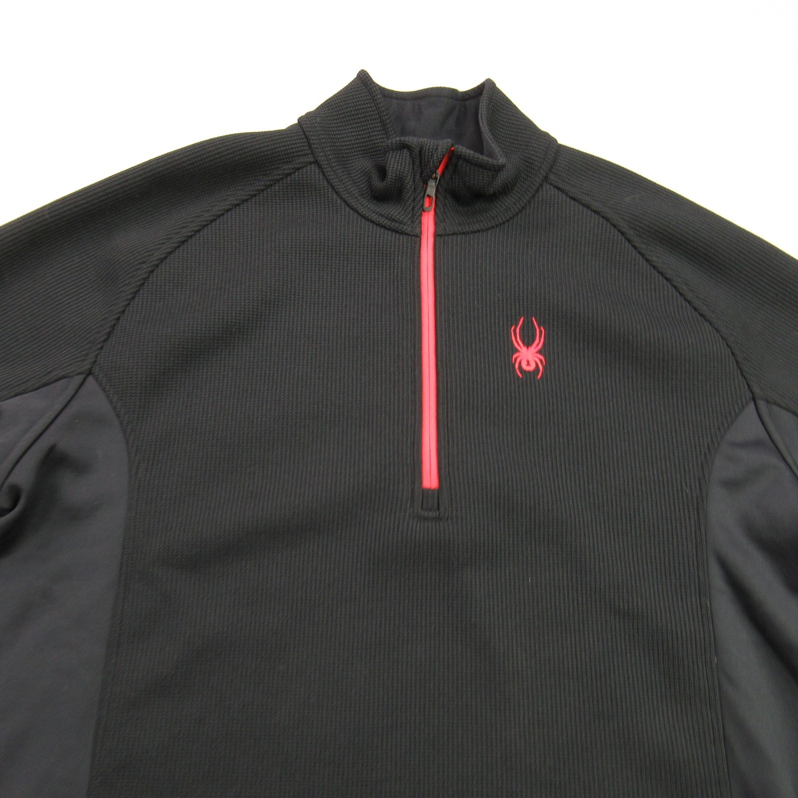 Spyder Shirt Mens 2XL 1/4 Zip Long Sleeve Outdoor Lightweight Black Casual gallery