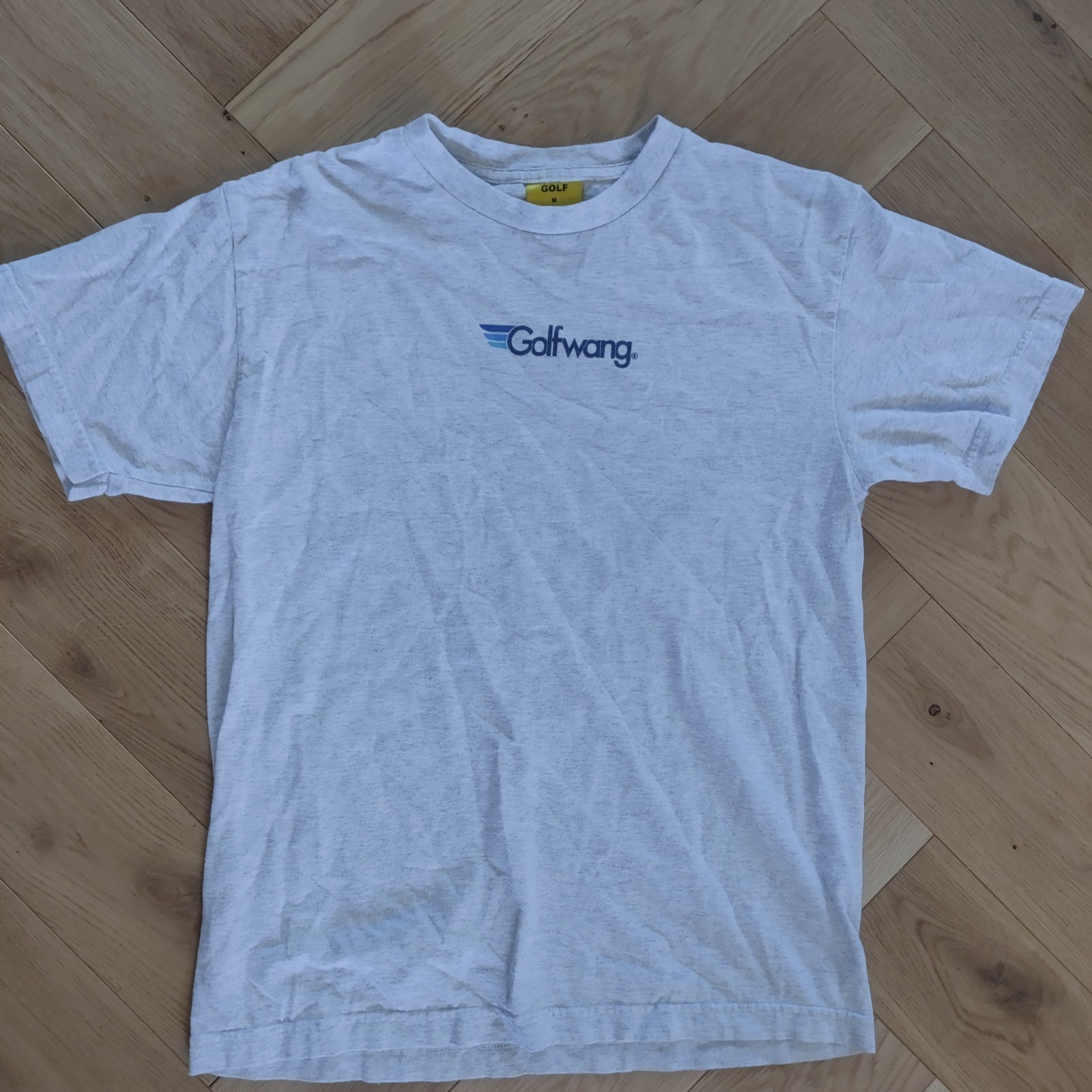 Golf Wang Shirt Mens M Grey Spell Out Logo Short Sleeve Tyler The Creator gallery