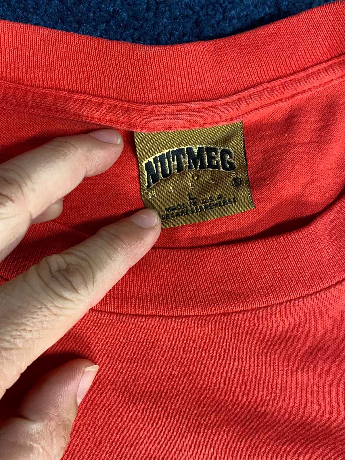 VTG Nutmeg Cincinnati REDS MLB Cooperstown Collection Baseball Shirt Size L CL01 gallery