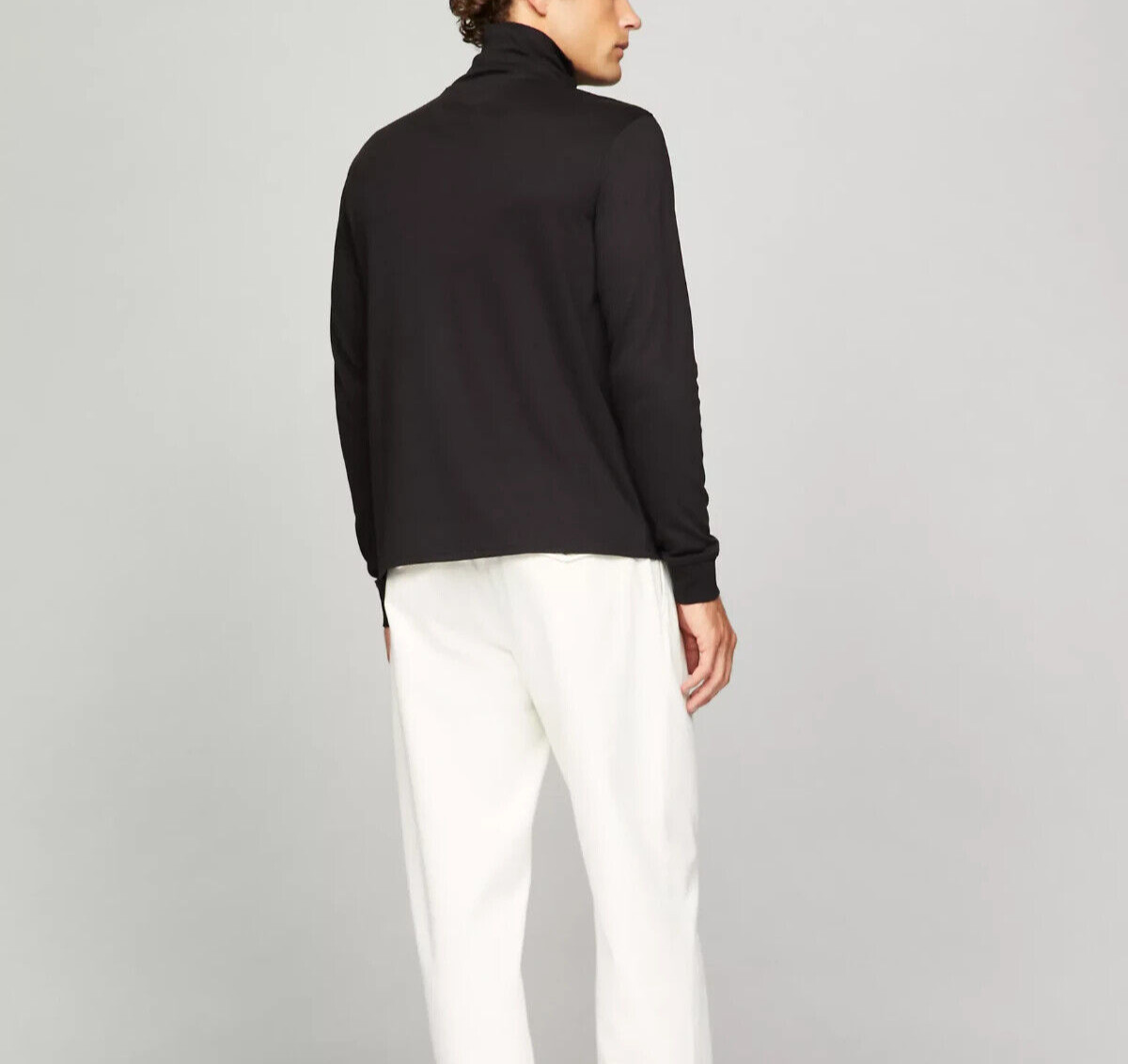 Tommy Hilfiger Men's Regular Fit Long Sleeve Interlock Turtleneck T-shirt Tee gallery