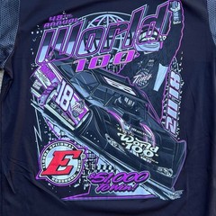 Sport-Tek, Eldora speedway, World 100, dri-fit racing jersey shirt Medium
