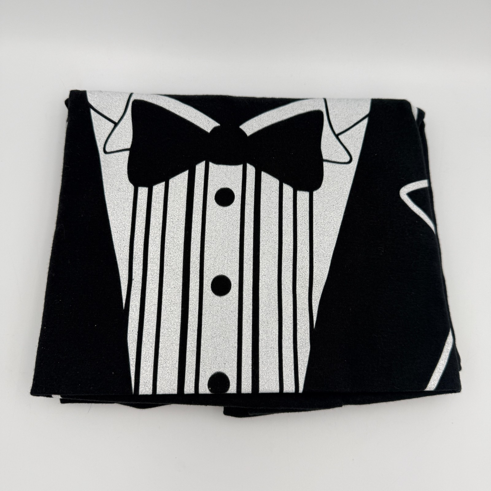 Tuxedo Shirt Men’s T-Shirt Medium Black Bow Tie Funny Tee Formal Graphic Top gallery