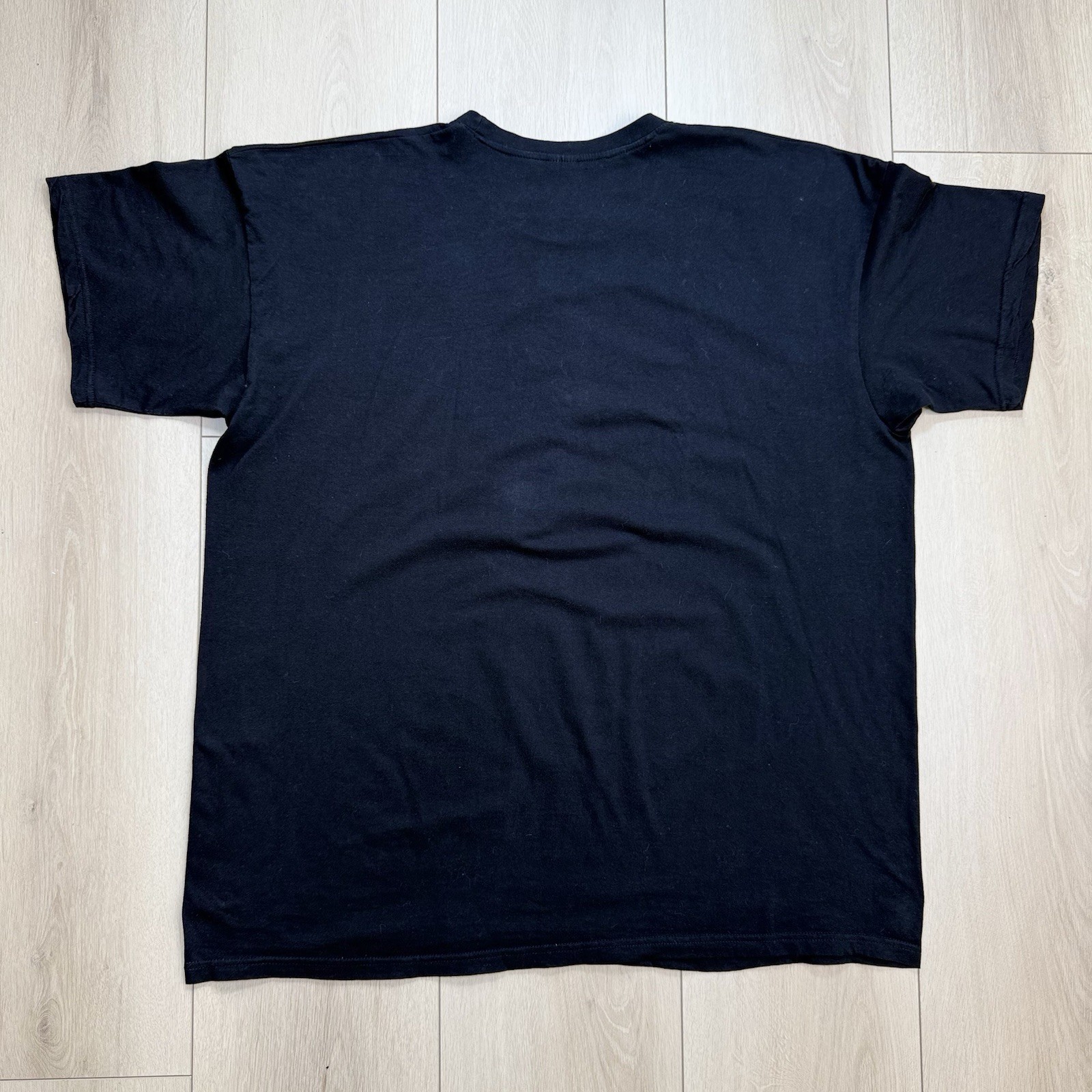 B&C Collection Mens 4XL Black Graphic Tee Yellow Smile Face Streetwear Punk Cool gallery
