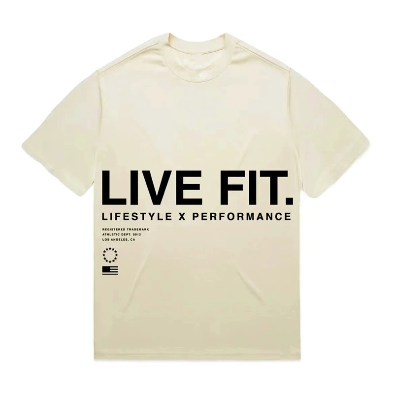 Men's Sport Gym Cotton Oversized Graphic Printed T-shirt Summer Streetwear Top gallery
