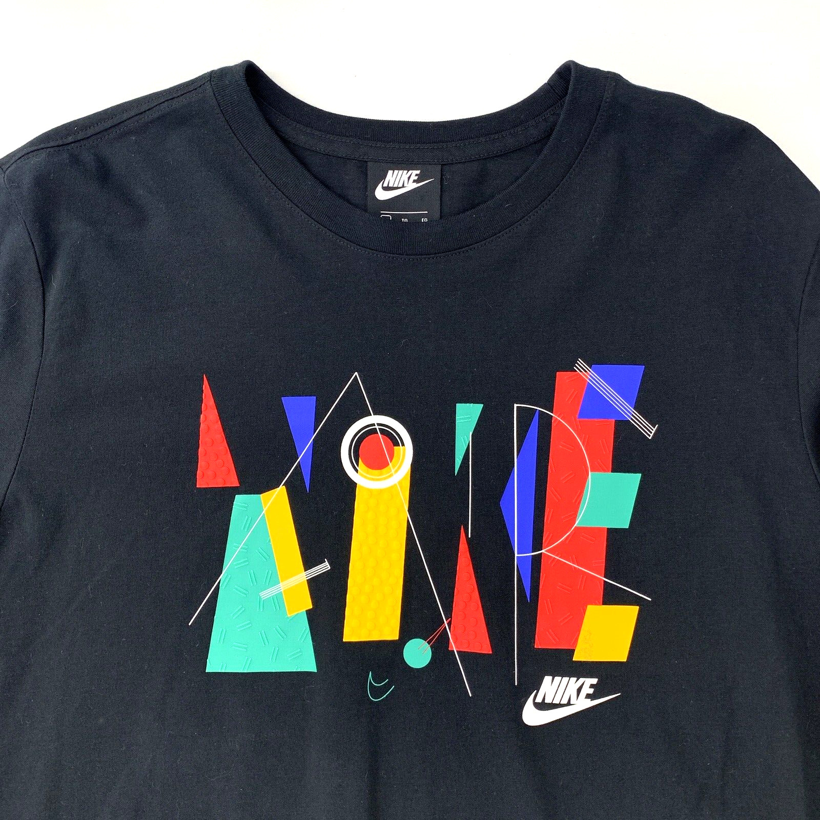 Nike Air Shirt Mens XL Black Geometric Abstract Sportswear Long Sleeve Urban gallery