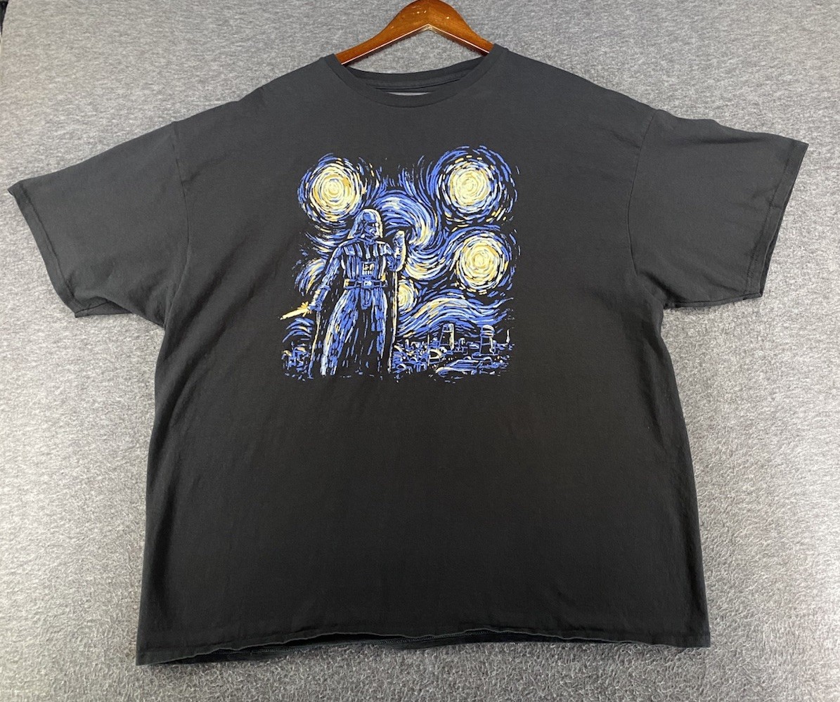 Star Wars Mad Engine Men’s Size 3XL Starry Night Darth Vader Tee Shirt See Pics