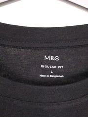 Goodmove M&S Men’s 3Pcs Regular Fit T-Shirts Size L Grey Black Blue NEW