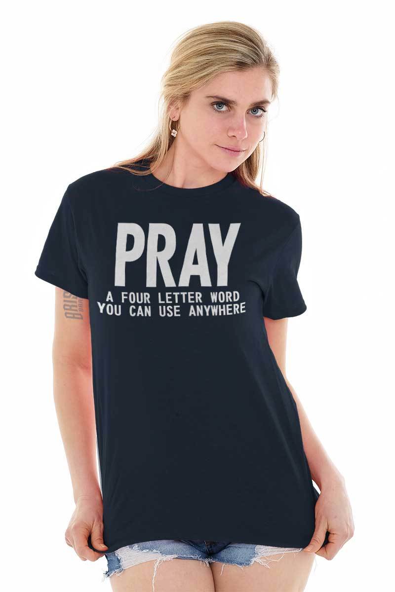 Cute Religious Jesus Christian Worship Pray Womens or Mens Crewneck T Shirt Tee gallery