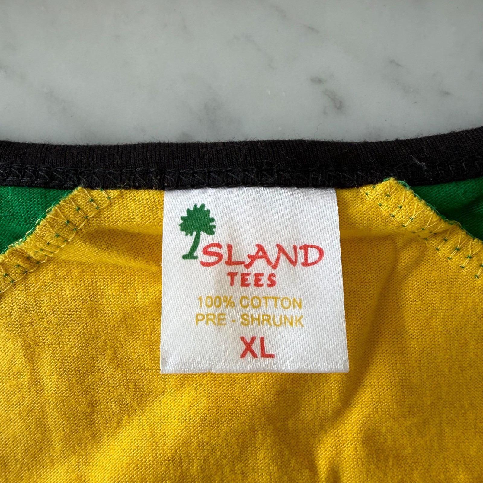 Island Tees Jamaica Flag Tank Top Mens XL Reggae Caribbean Sleeveless gallery