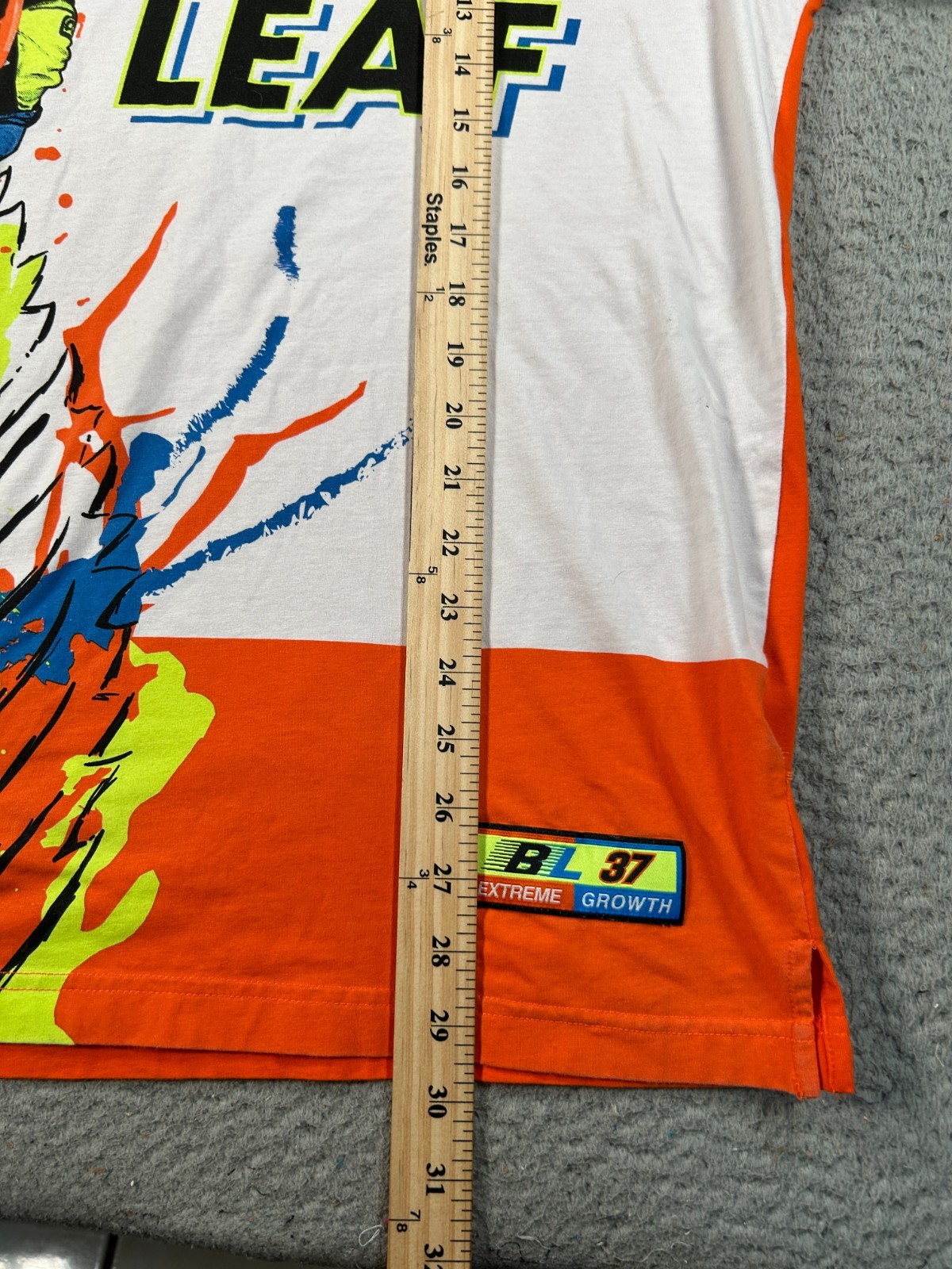 Blac Leaf Shirt Men's XL White Colorblock Motocross Racing Biker Streetwear Tee gallery