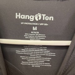 Hang Ten Sun Tee Shirt Men Medium Gray UPF 50+ Athleisure Summer Beach Wicking