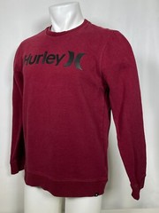 Hurley Moletom Careca One&Only Long Sleeve Pullover Maroon Shirt Men’s MEDIUM