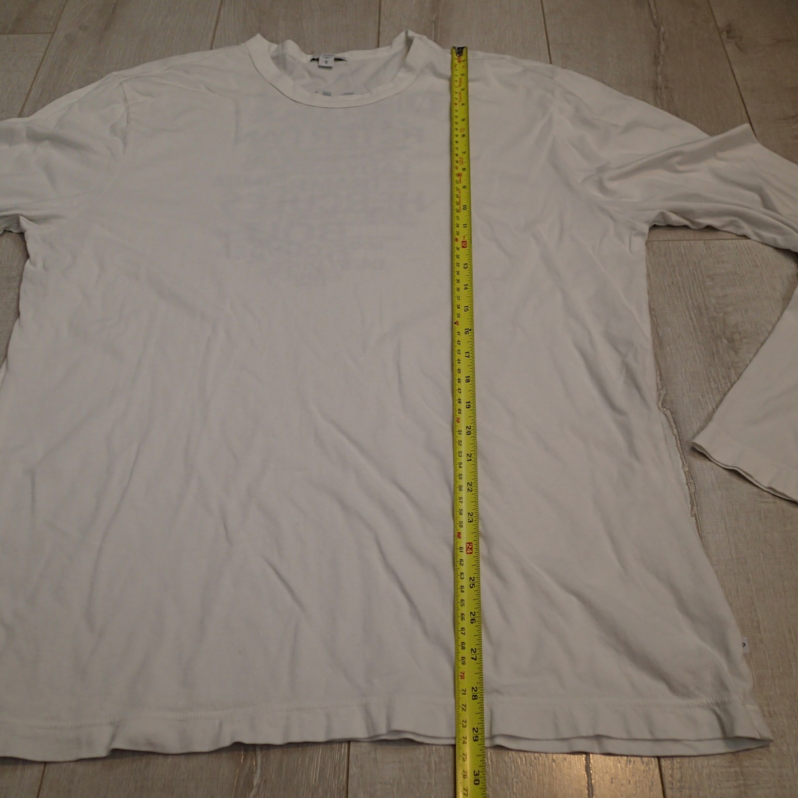 James Perse Standard Long slv Crew Neck T Shirt 5 XXL White Pullover Tee disney gallery