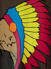 Vintage Golf Wang Tyler The Creator Native Cat Headdress T-Shirt Brown Large